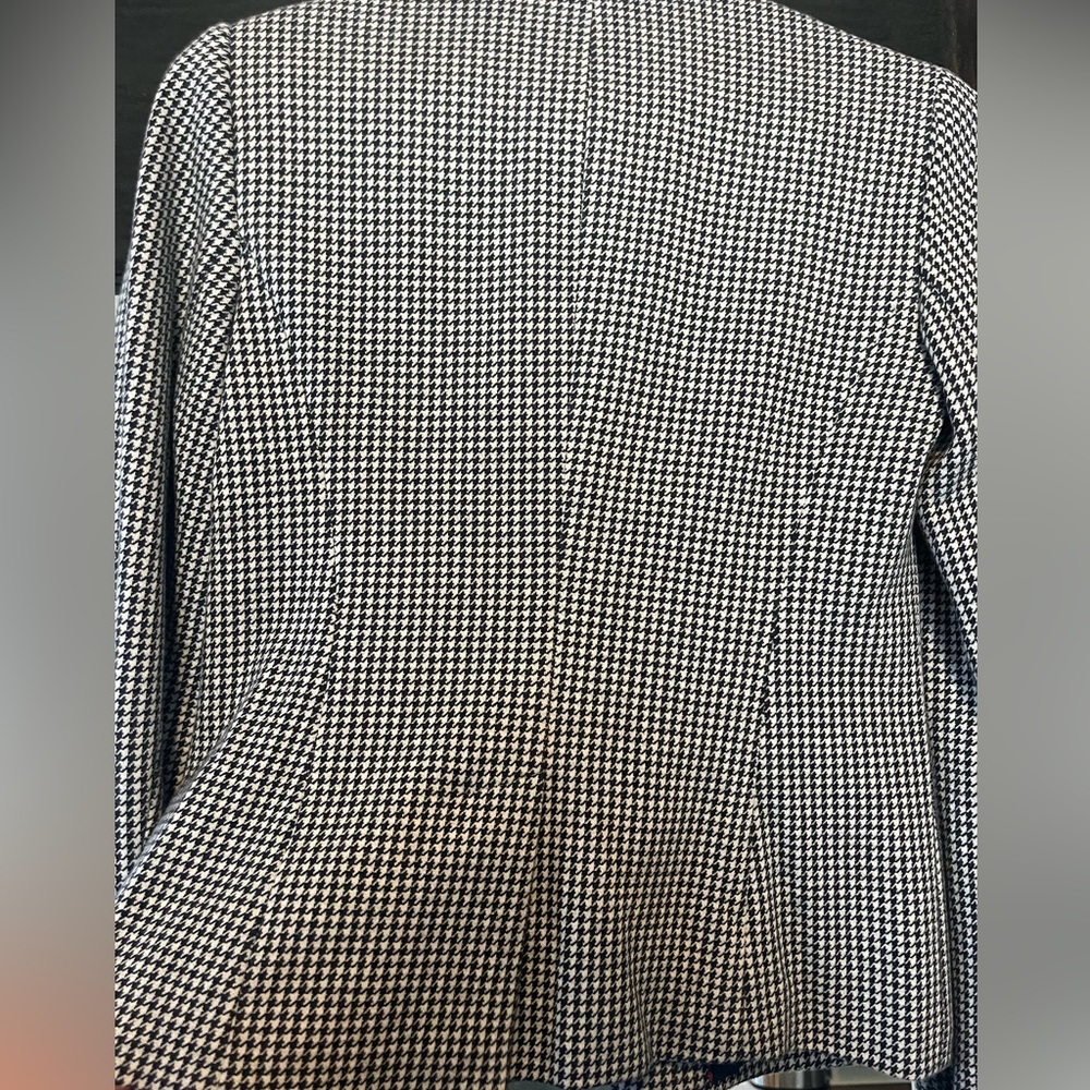 Talbots Aberdeen Blazer Houndstooth Pattern Navy … - image 7
